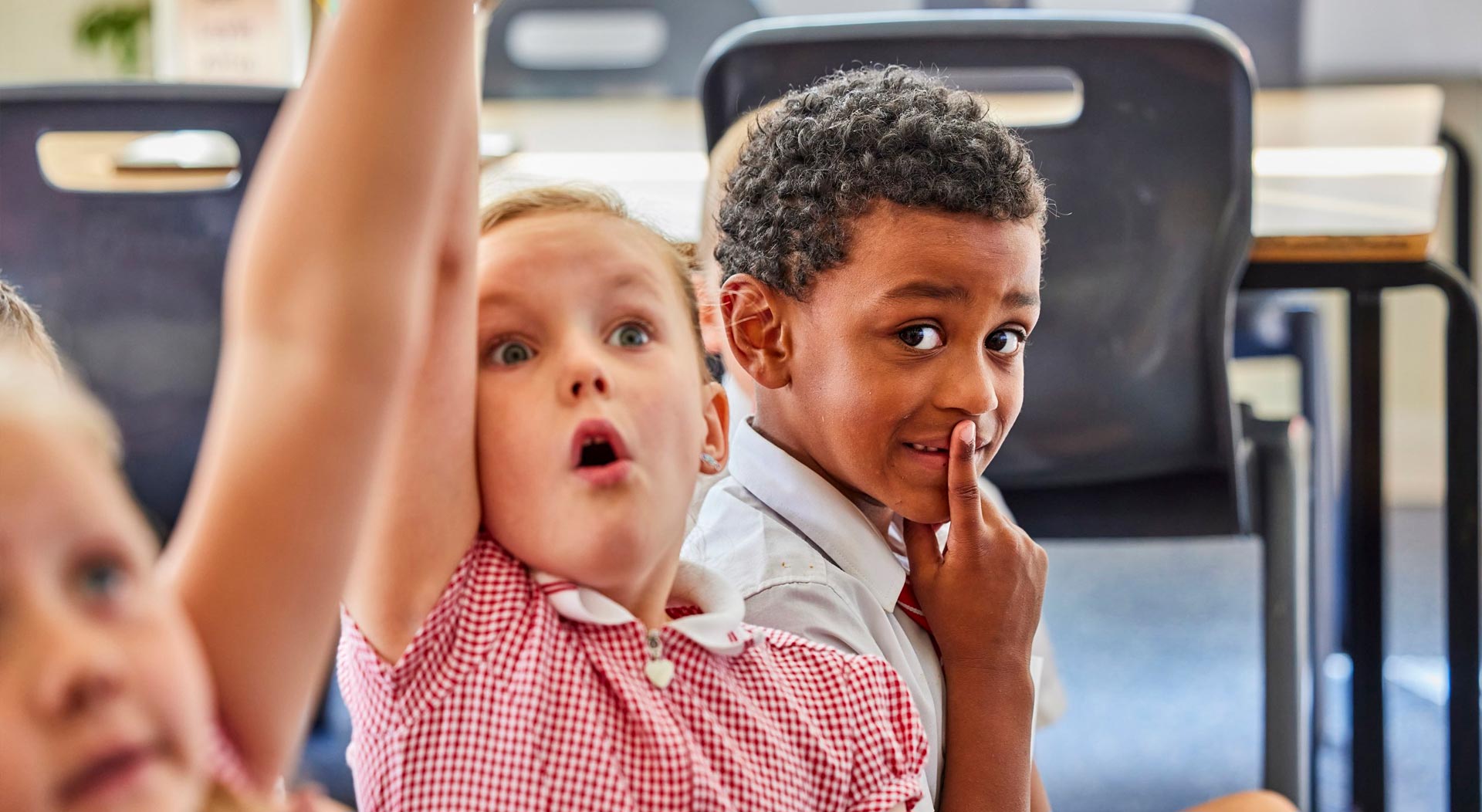 Pupils at Mendell Primary School